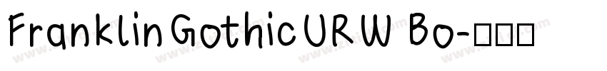 FranklinGothicURW Bo字体转换